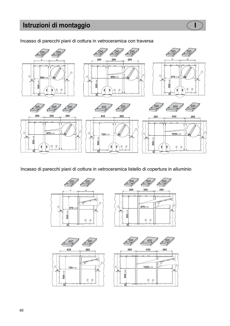 Istruzioni di montaggio i | Teka VT TC 1G User Manual | Page 60 / 85