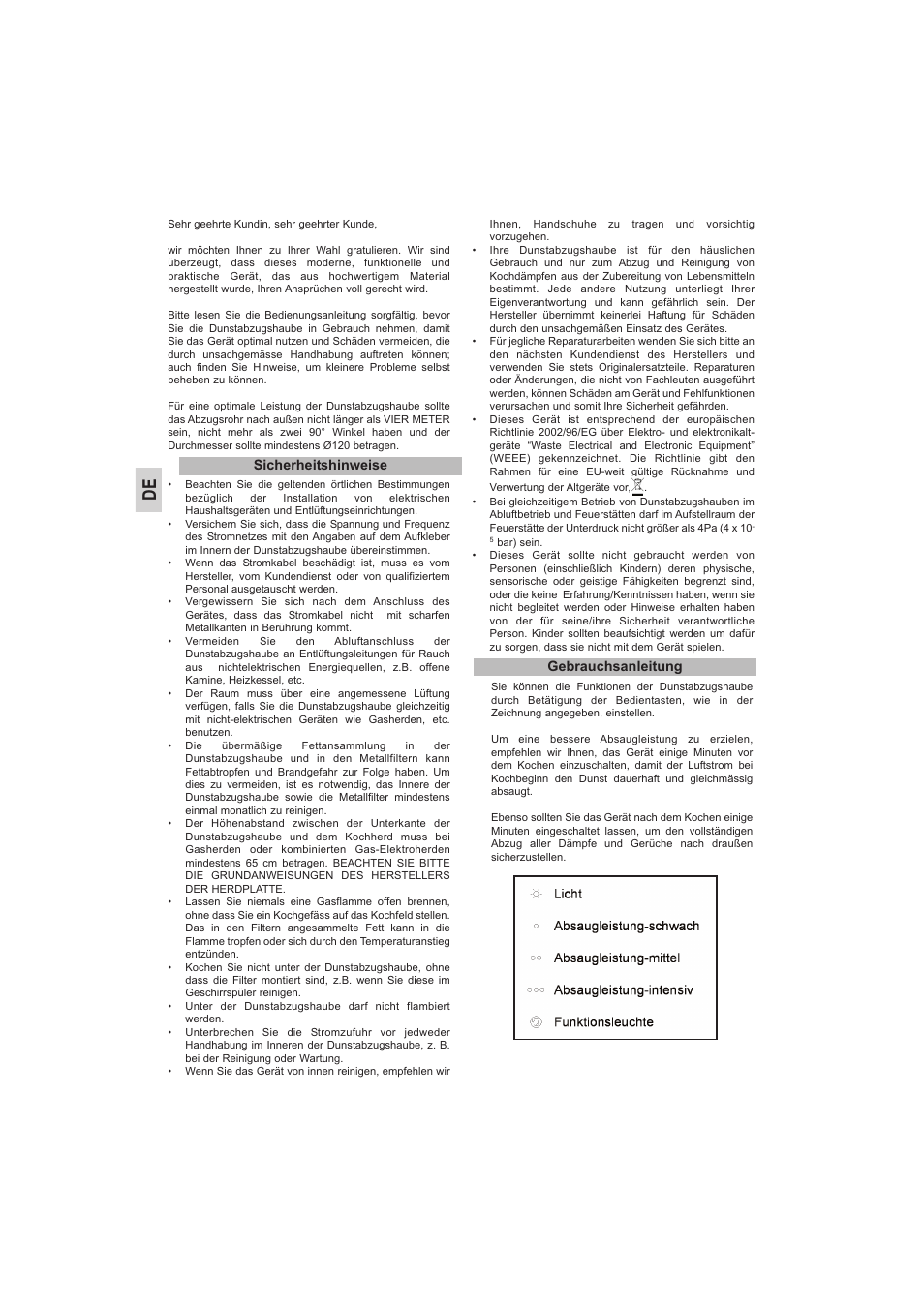 Teka DBB 60_70_90 User Manual | Page 6 / 36