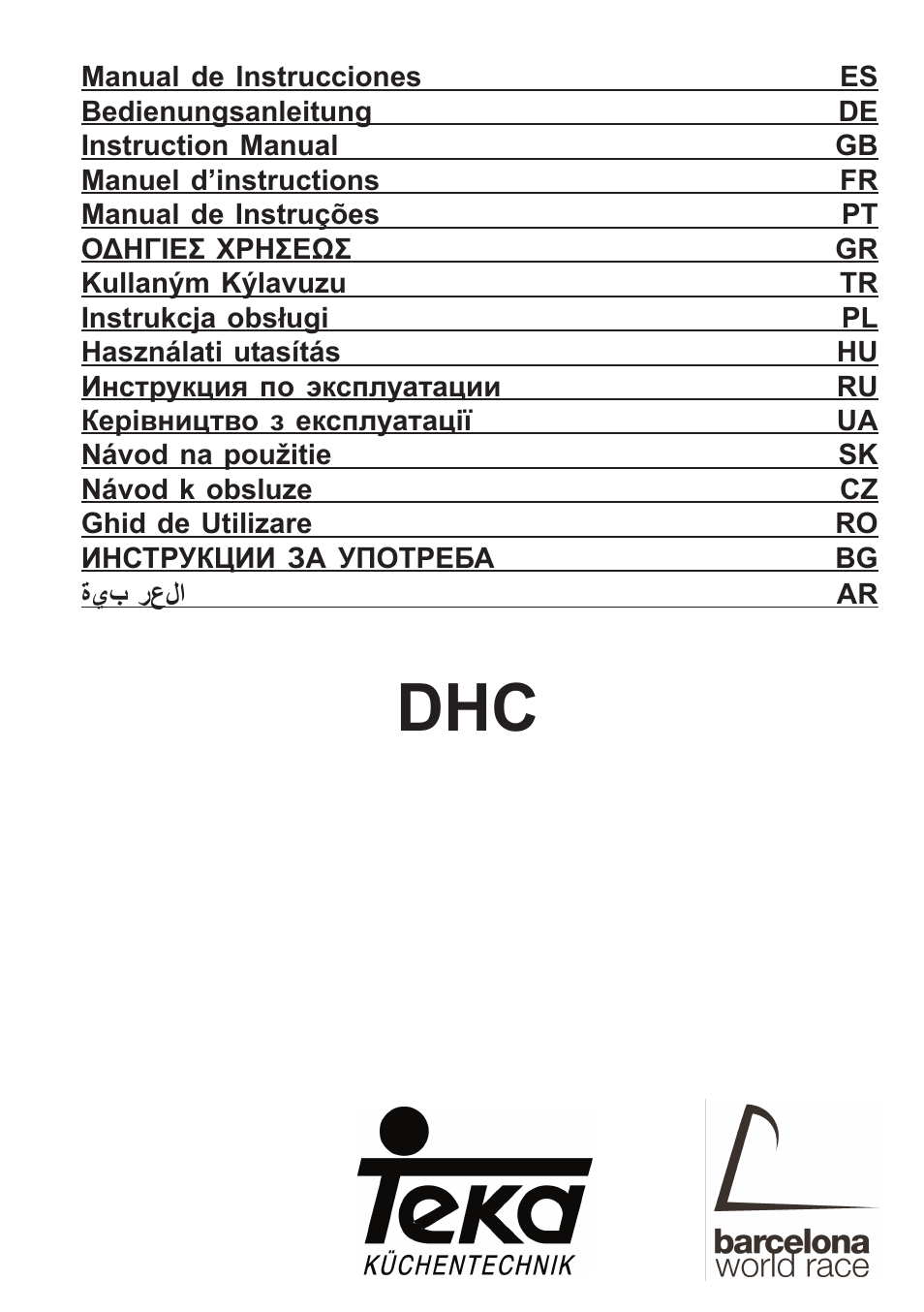 Teka DHC 90 User Manual | 40 pages