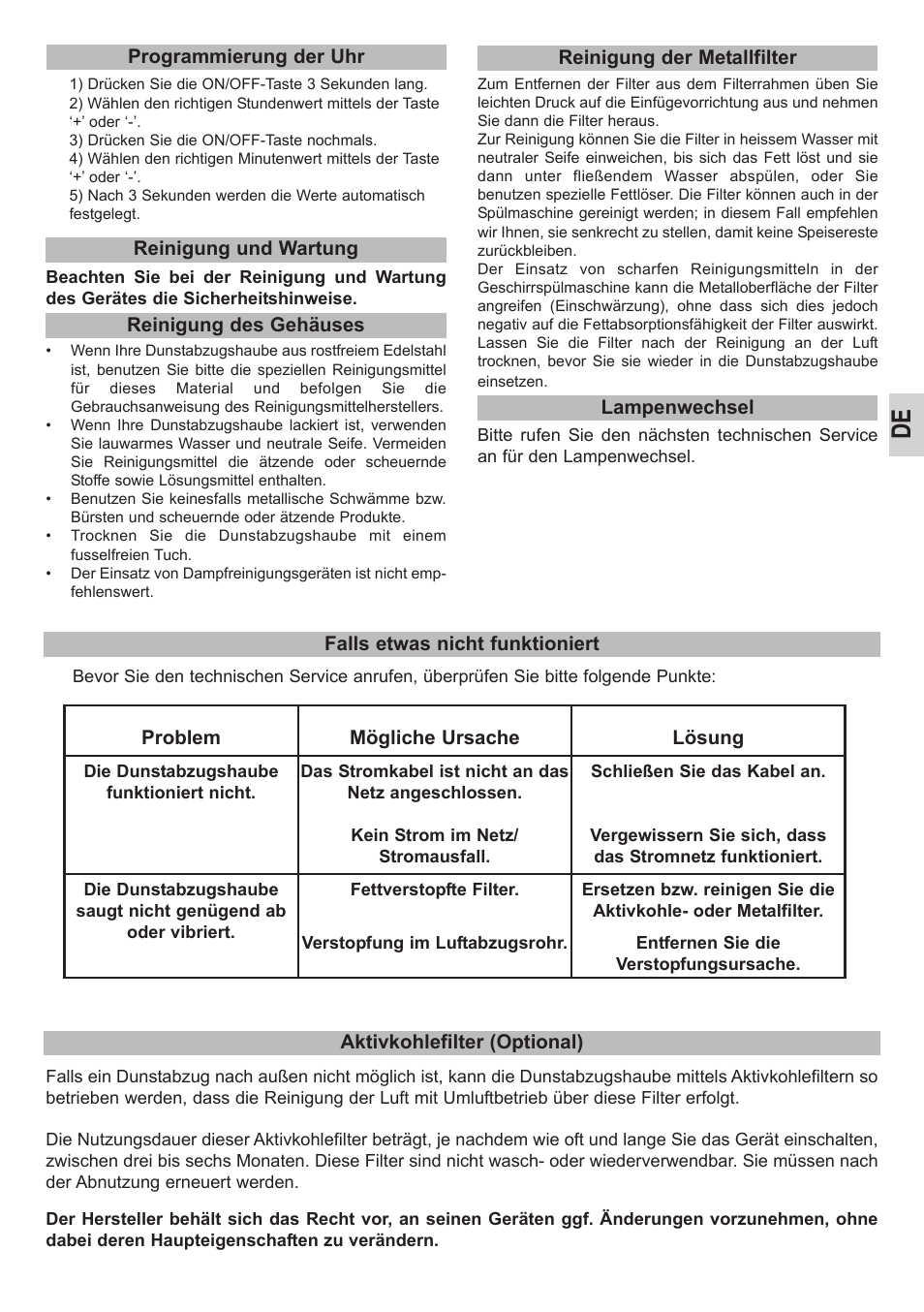 Teka DHC 90 User Manual | Page 9 / 40