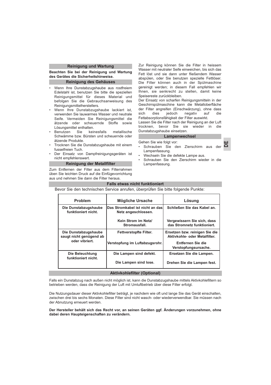 Teka DVE 70_90 Cristal User Manual | Page 7 / 36