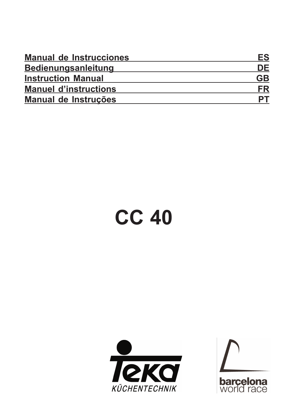 Teka CC 40 ISLA User Manual | 20 pages