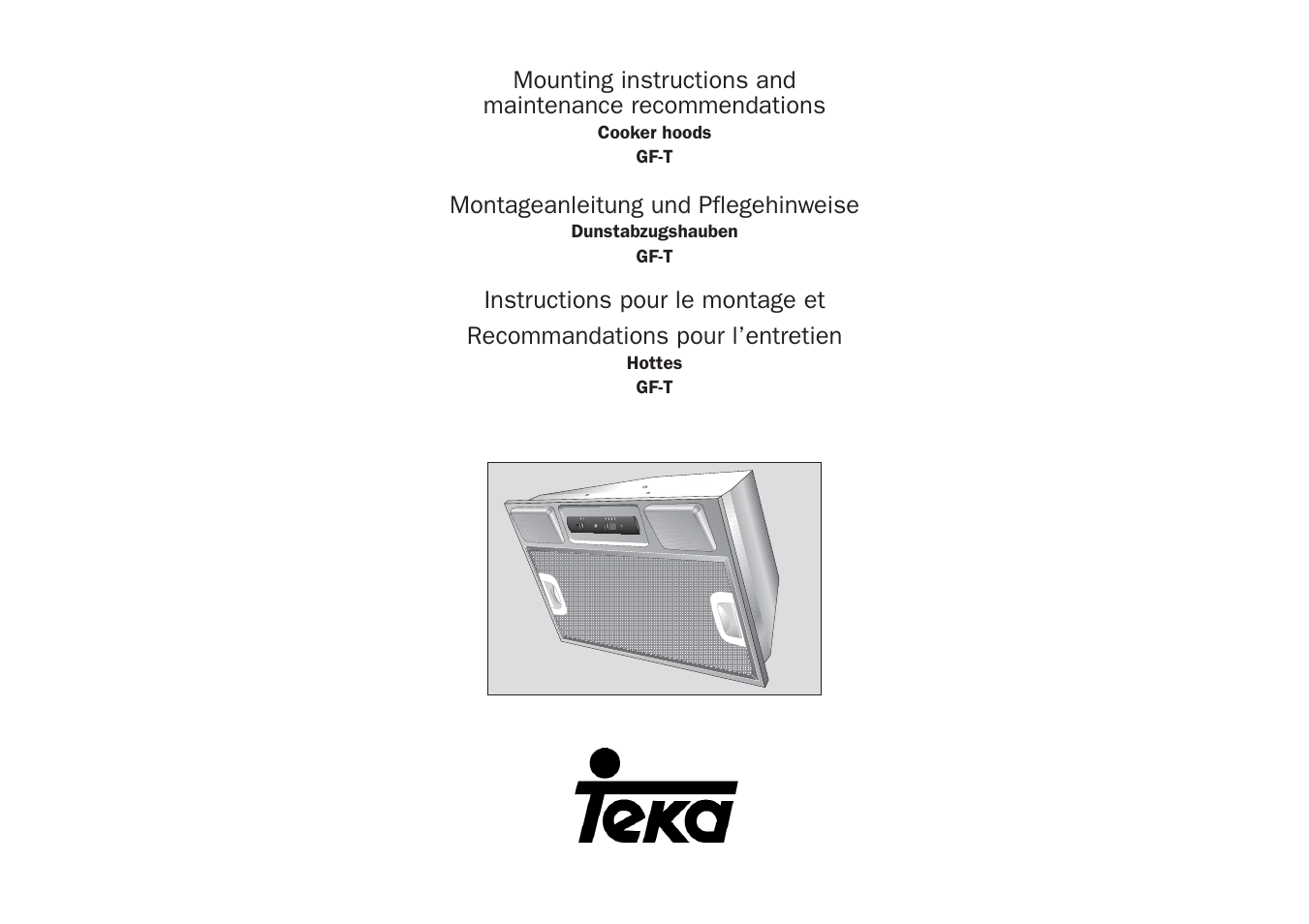 Teka GFT User Manual | 14 pages