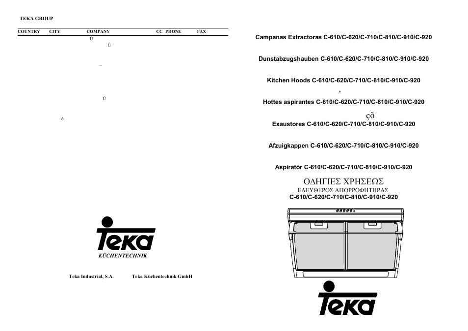 Teka C 620 CLASSIC User Manual | 18 pages