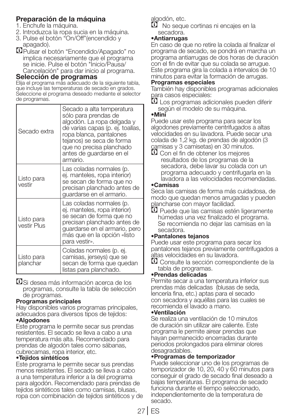 Teka TKS2 650 User Manual | Page 27 / 49