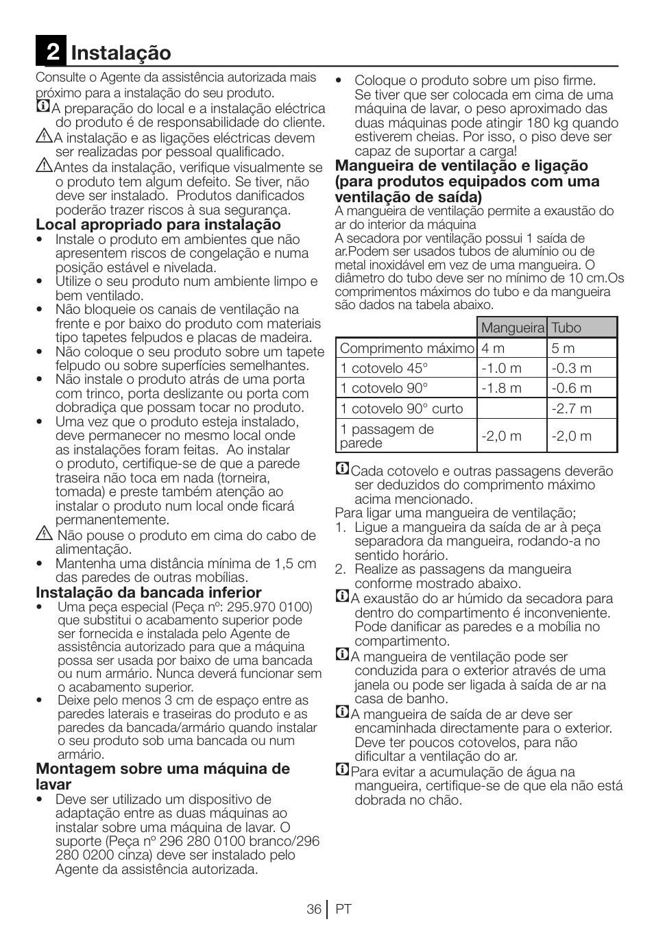 Instalação | Teka TKS2 650 User Manual | Page 37 / 49