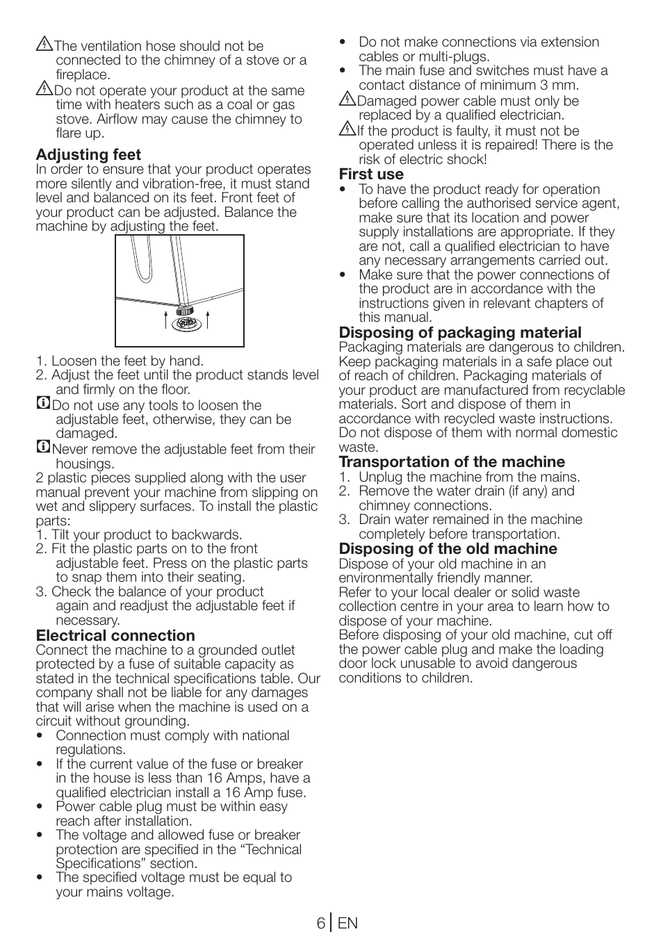 Teka TKS2 650 User Manual | Page 6 / 49