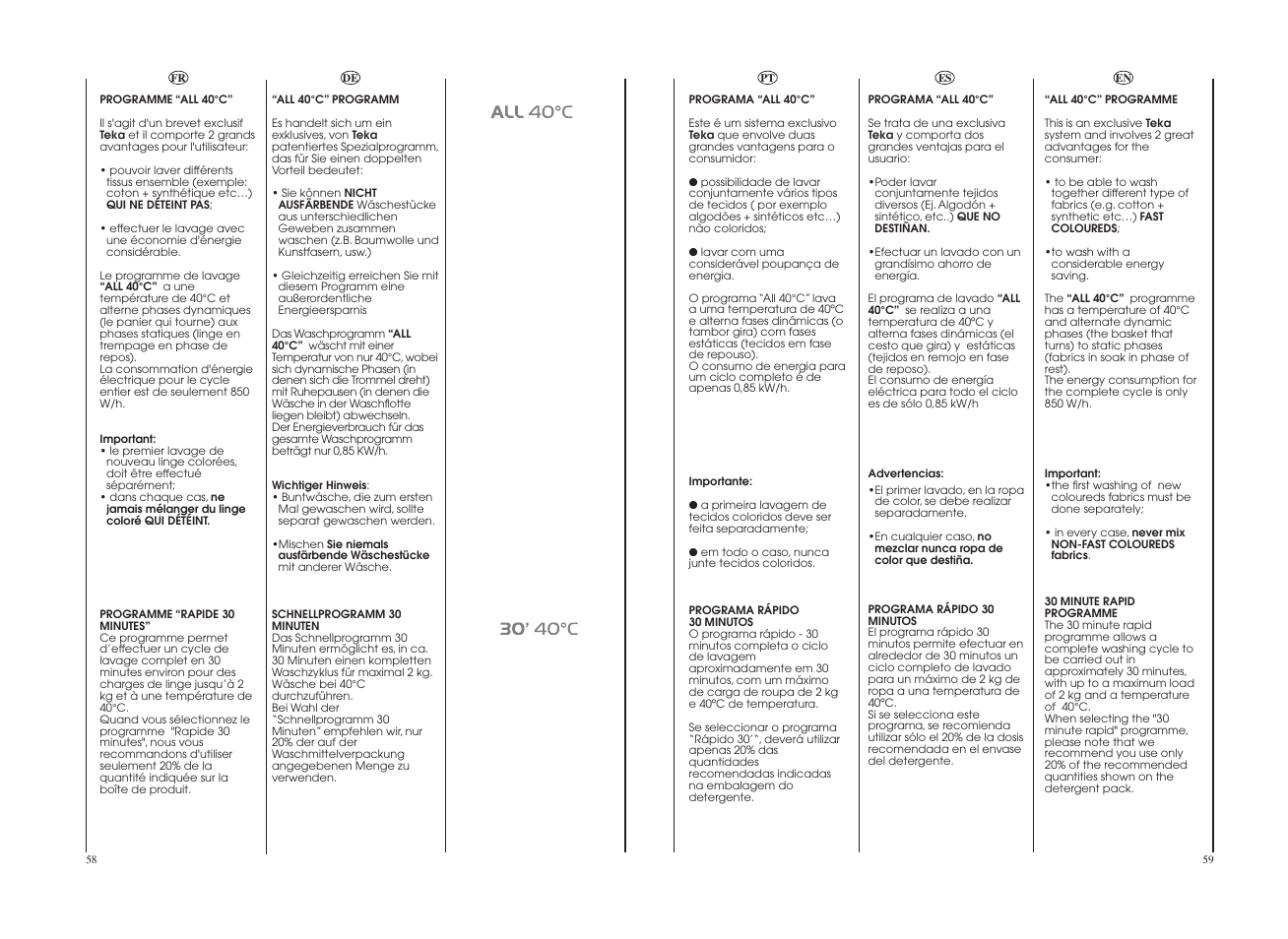 Teka LI4 1080 E User Manual | Page 30 / 41