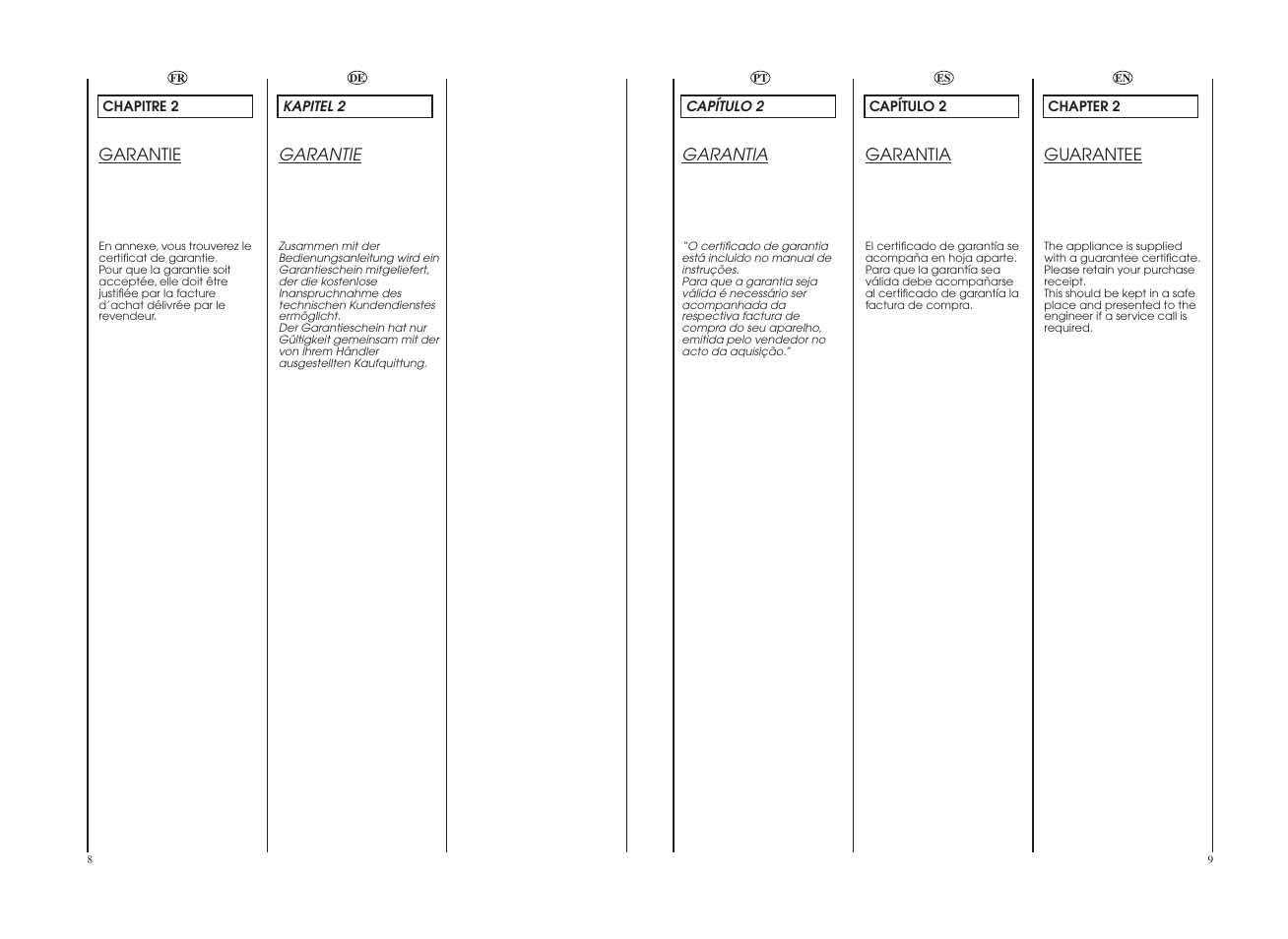 Teka LI4 1080 E User Manual | Page 5 / 41