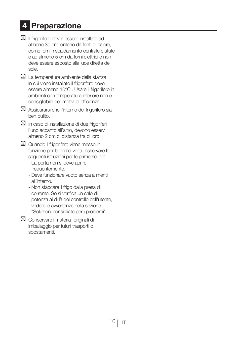 4preparazione | Teka RVI 35 User Manual | Page 101 / 160