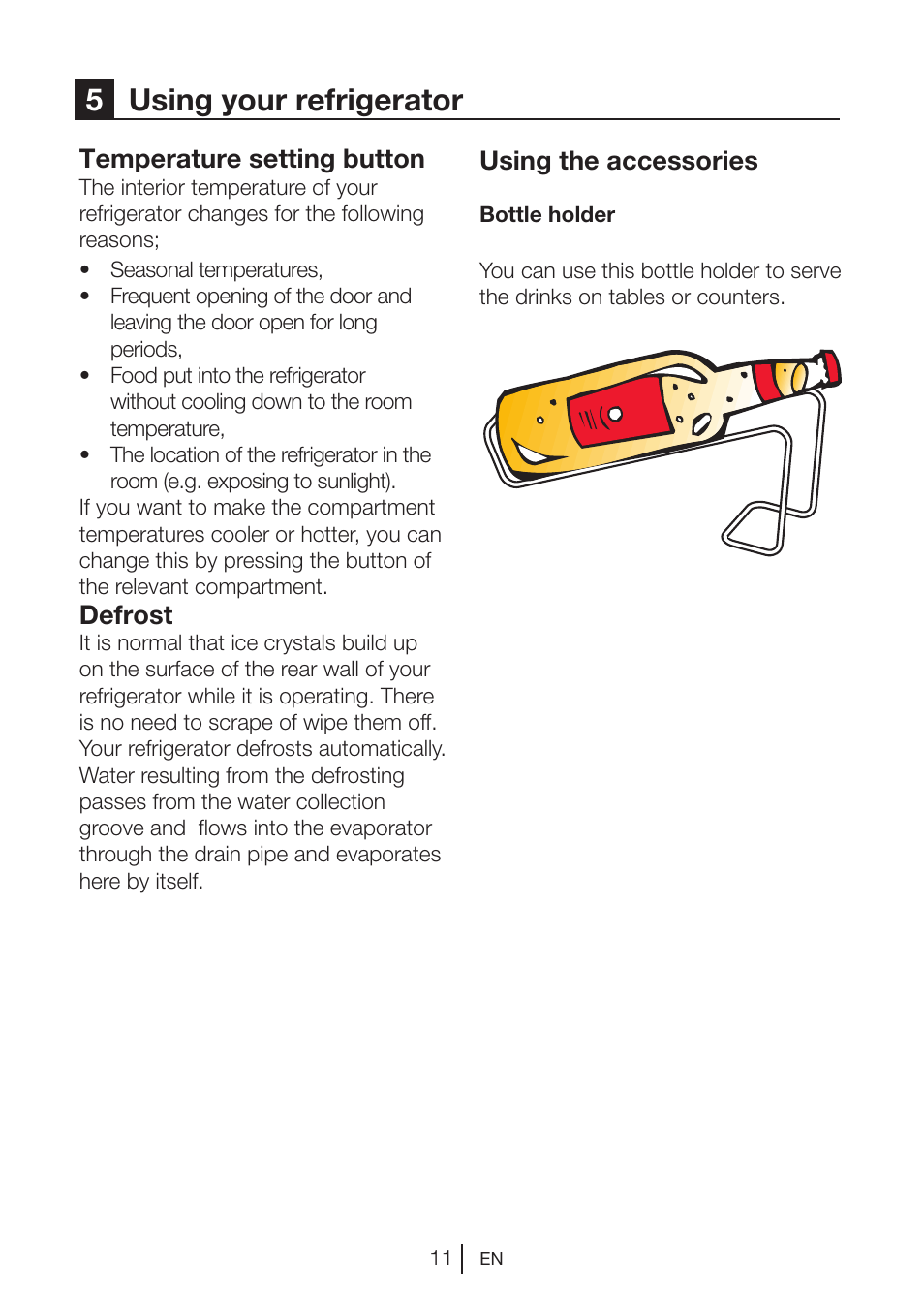 5using your refrigerator | Teka RVI 35 User Manual | Page 12 / 160