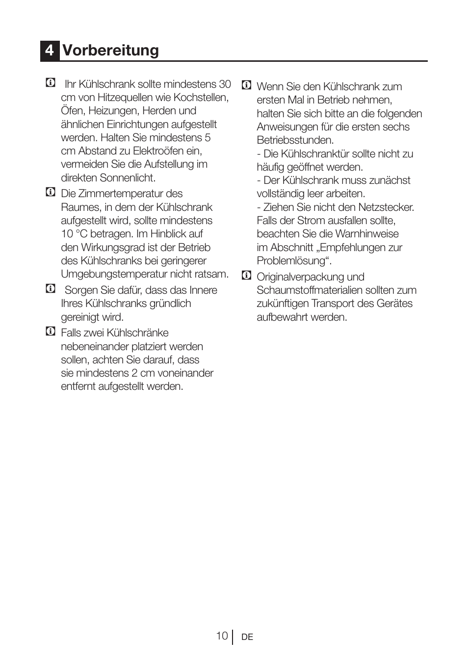 4vorbereitung | Teka RVI 35 User Manual | Page 28 / 160