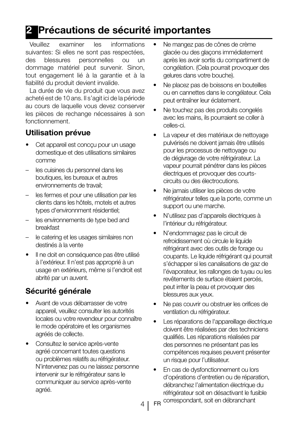 2précautions de sécurité importantes | Teka TGI2 120 D User Manual | Page 47 / 82