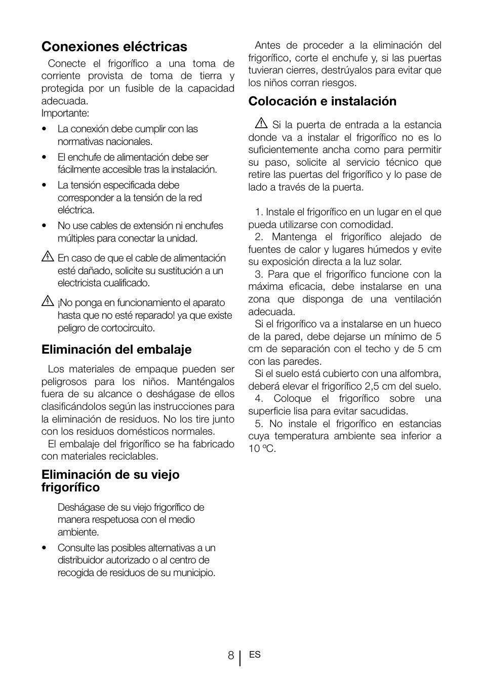 Conexiones eléctricas | Teka TGI2 120 D User Manual | Page 71 / 82