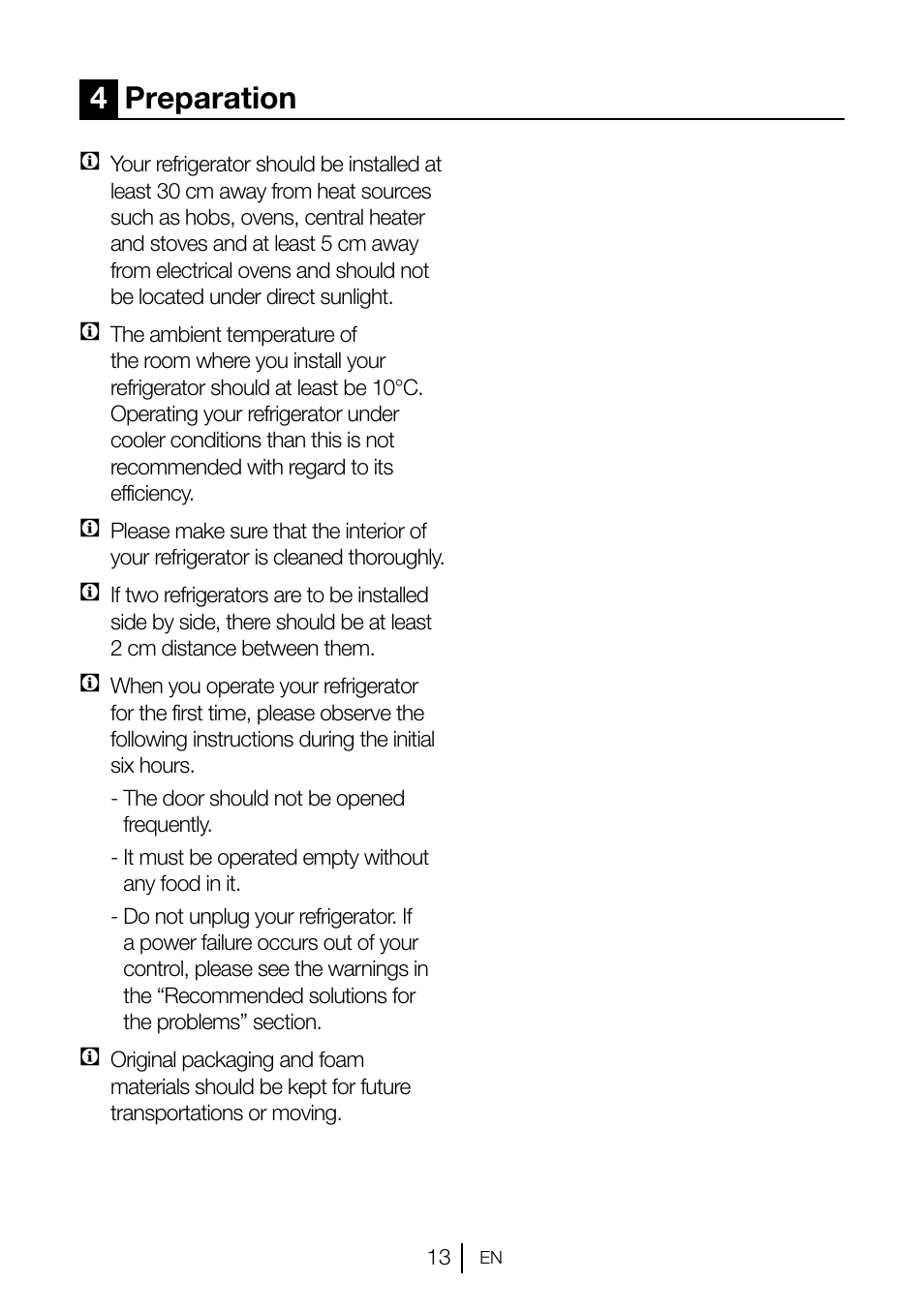 4preparation | Teka TKI2 145 D User Manual | Page 14 / 98