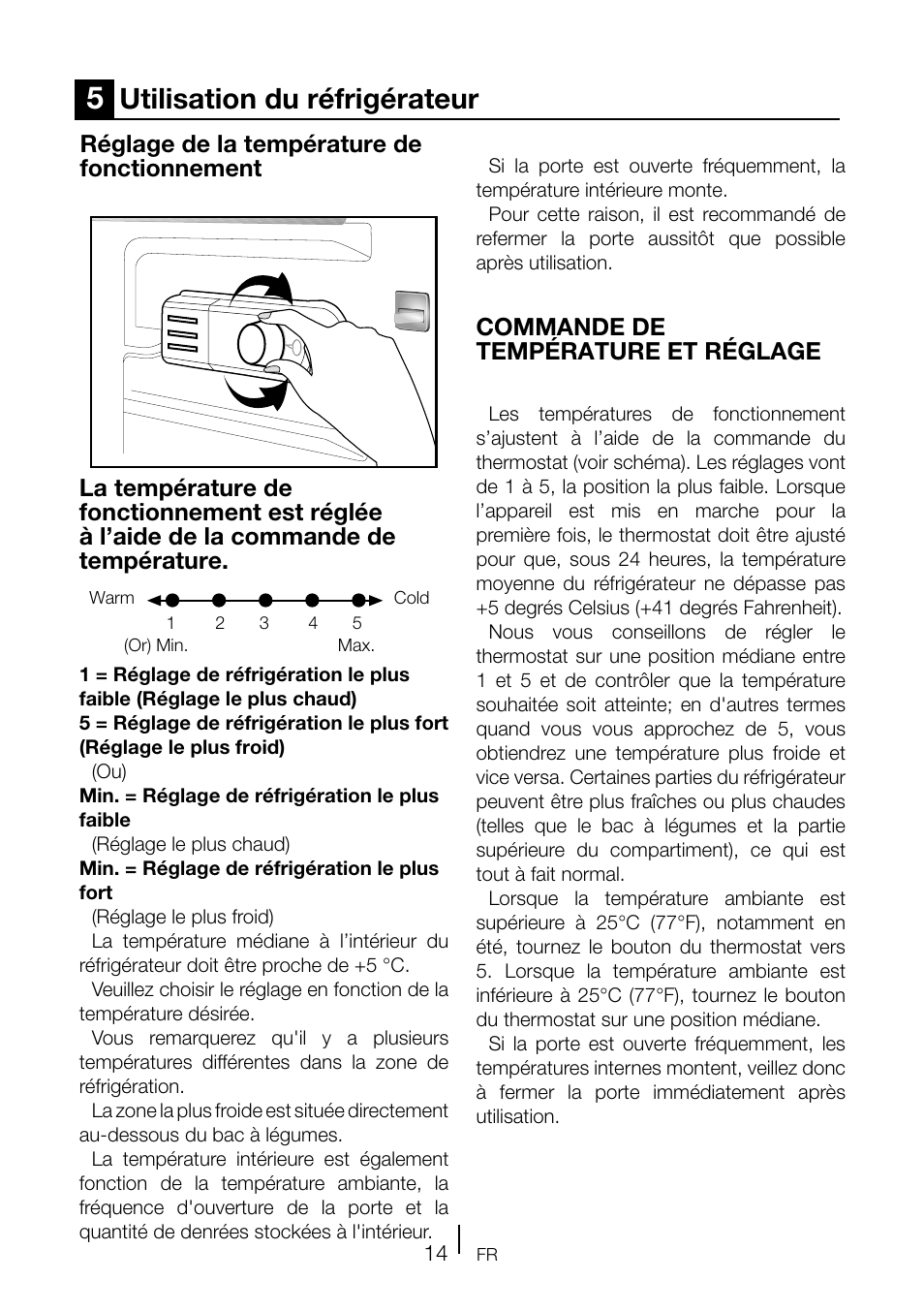Utilisation du réfrigérateur | Teka TKI2 145 D User Manual | Page 54 / 98