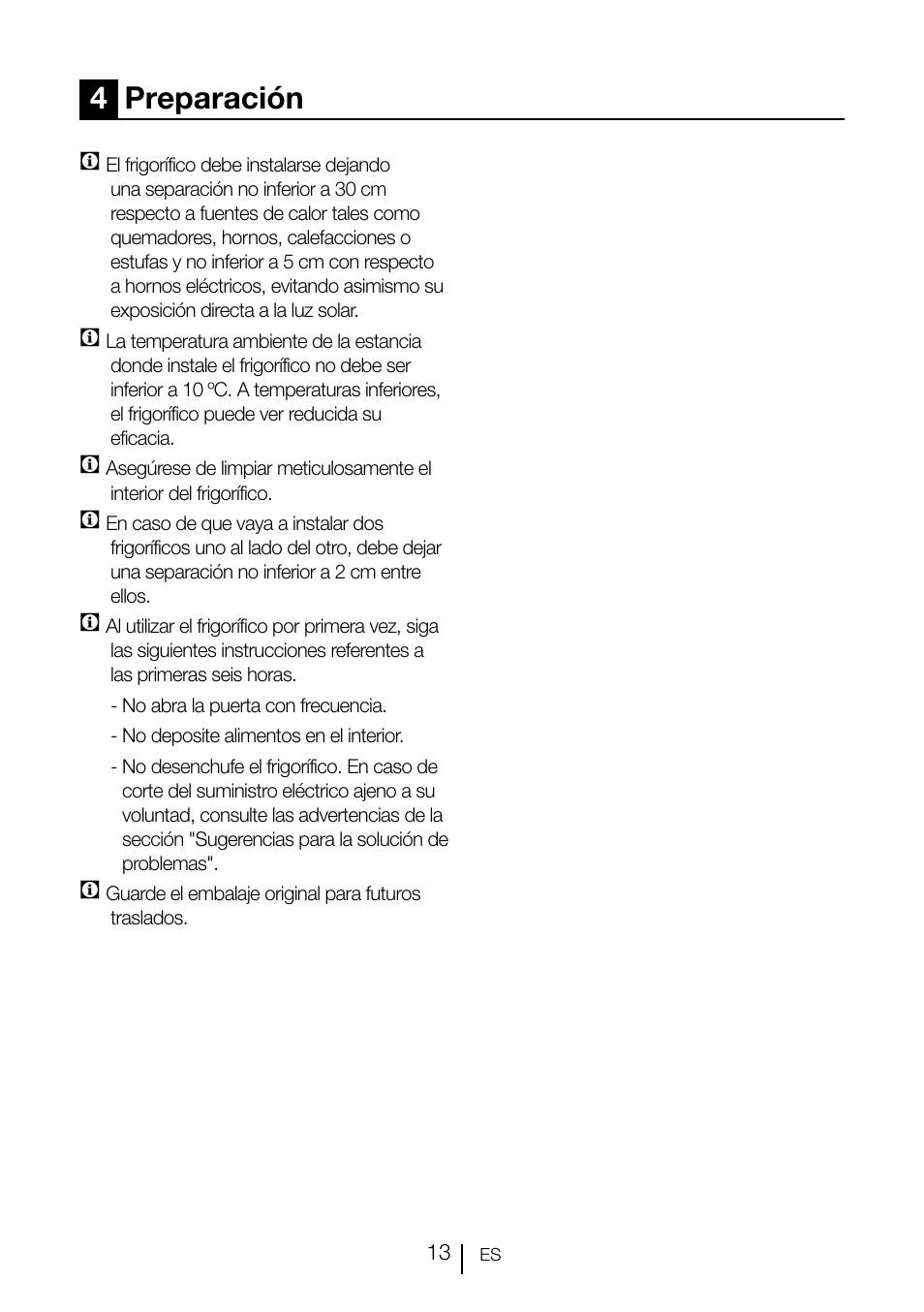 4preparación | Teka TKI2 145 D User Manual | Page 72 / 98