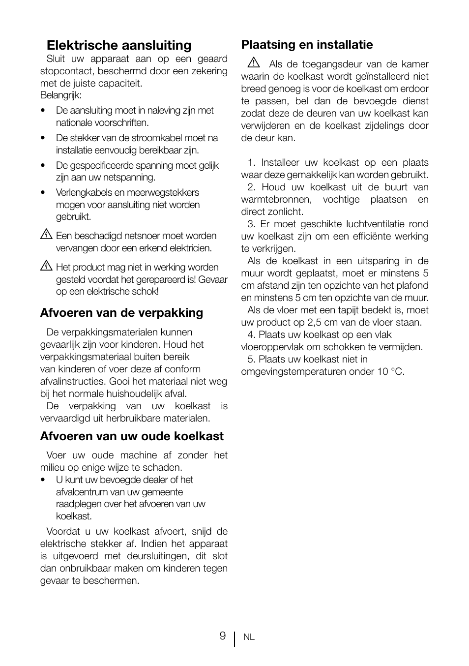 Elektrische aansluiting | Teka TKI2 145 D User Manual | Page 87 / 98