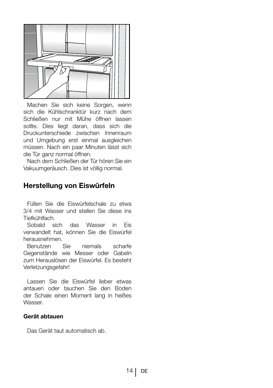 Herstellung von eiswürfeln | Teka TGI2 200 NF User Manual | Page 36 / 74