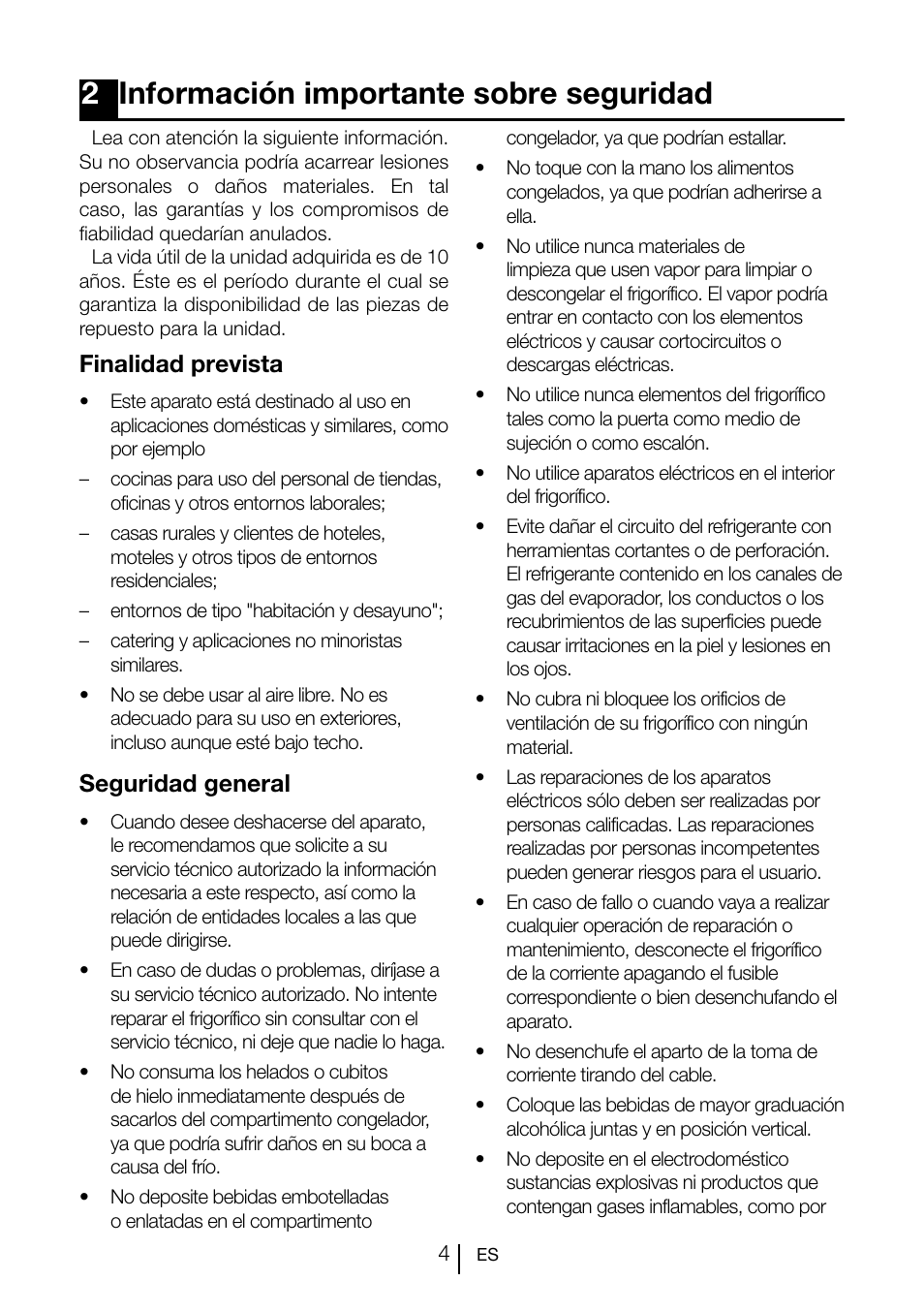 2información importante sobre seguridad | Teka TGI2 200 NF User Manual | Page 61 / 74