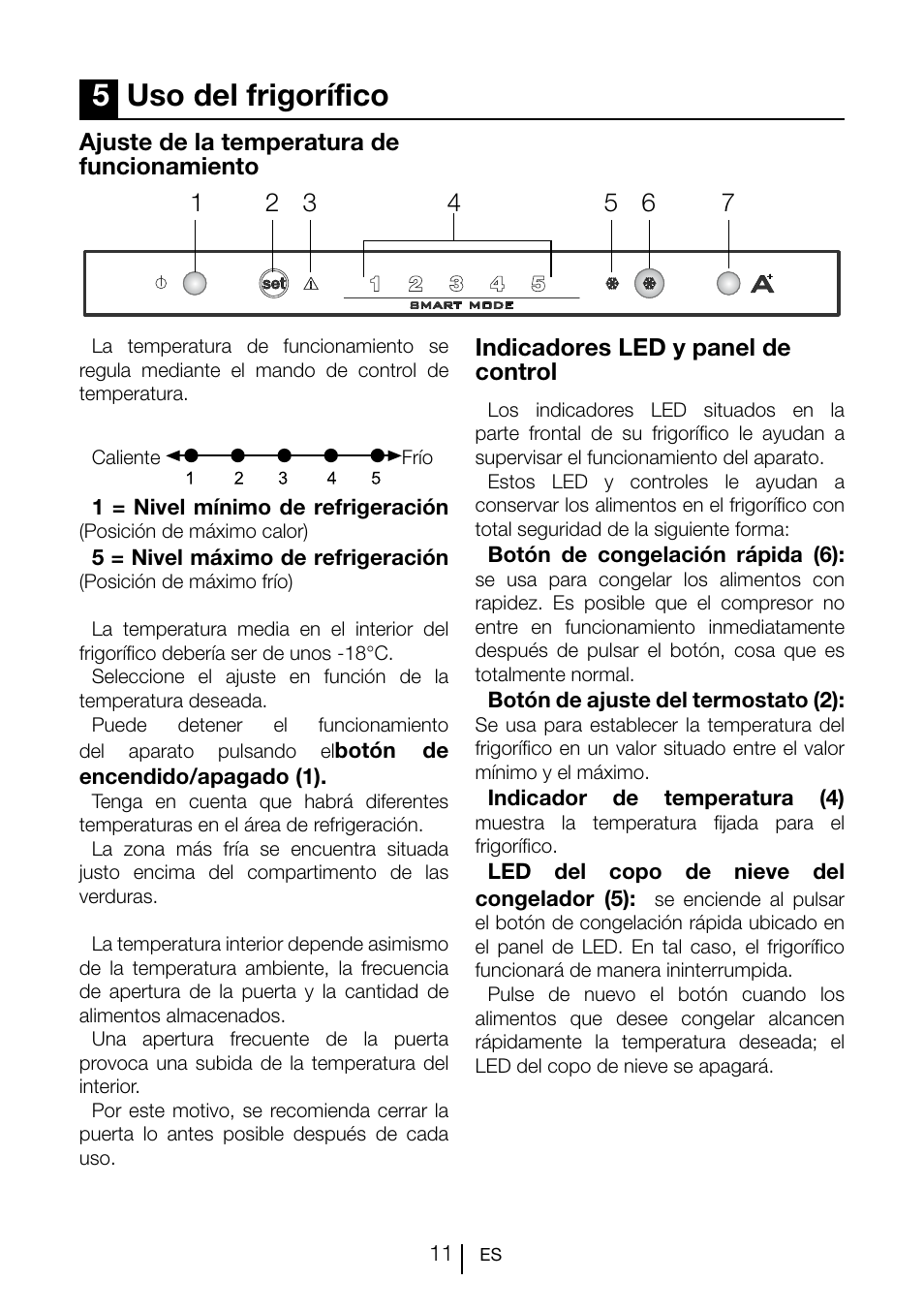 5uso del frigorífico | Teka TGI2 200 NF User Manual | Page 68 / 74