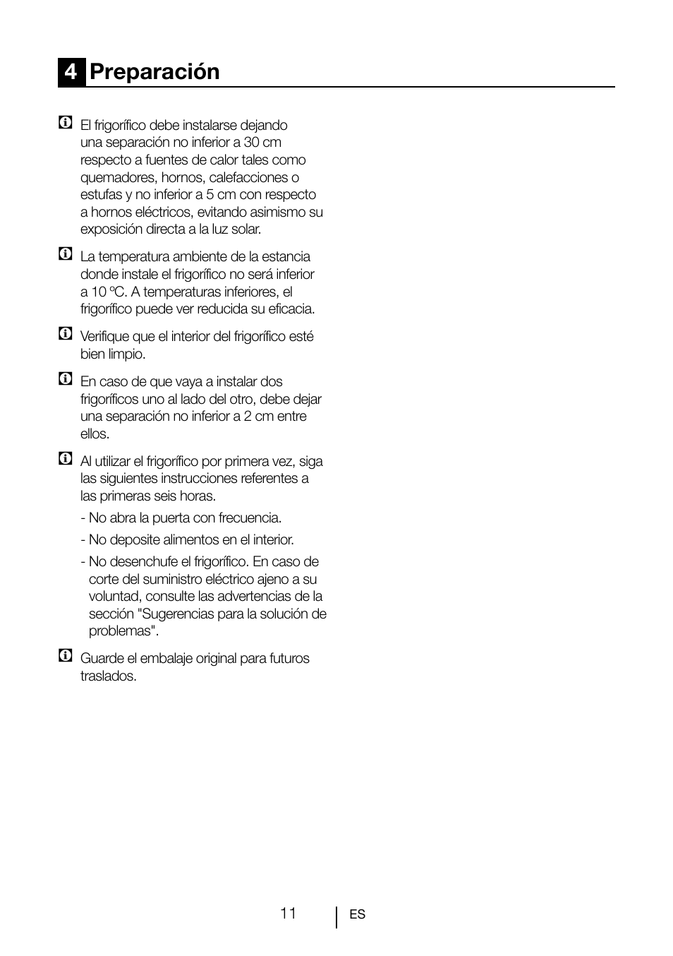 4preparación | Teka TKI2 300 User Manual | Page 70 / 77