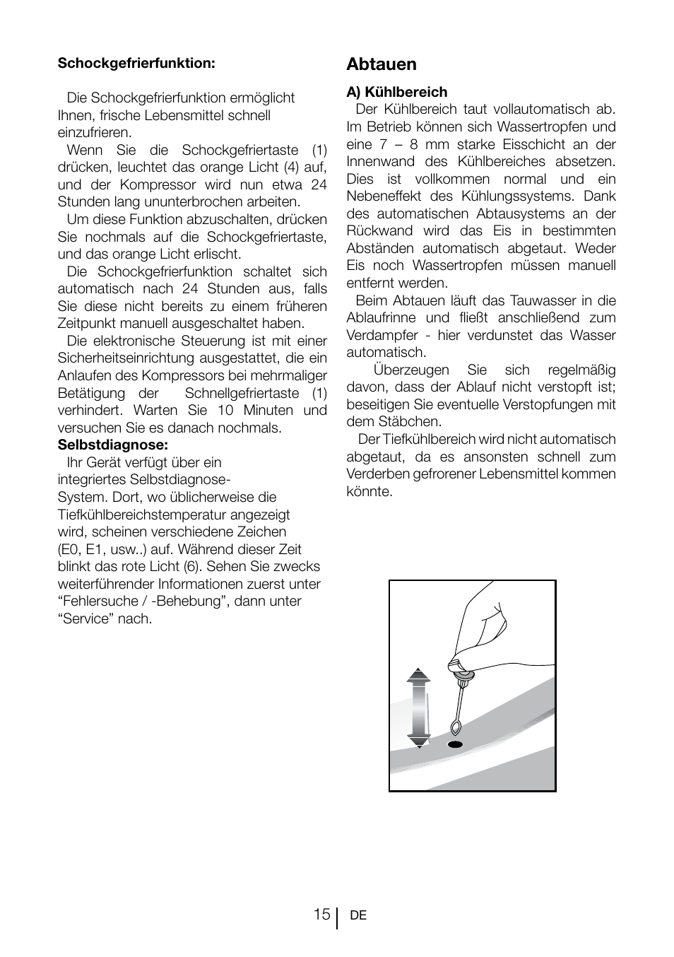 Abtauen | Teka CI 342 User Manual | Page 37 / 83