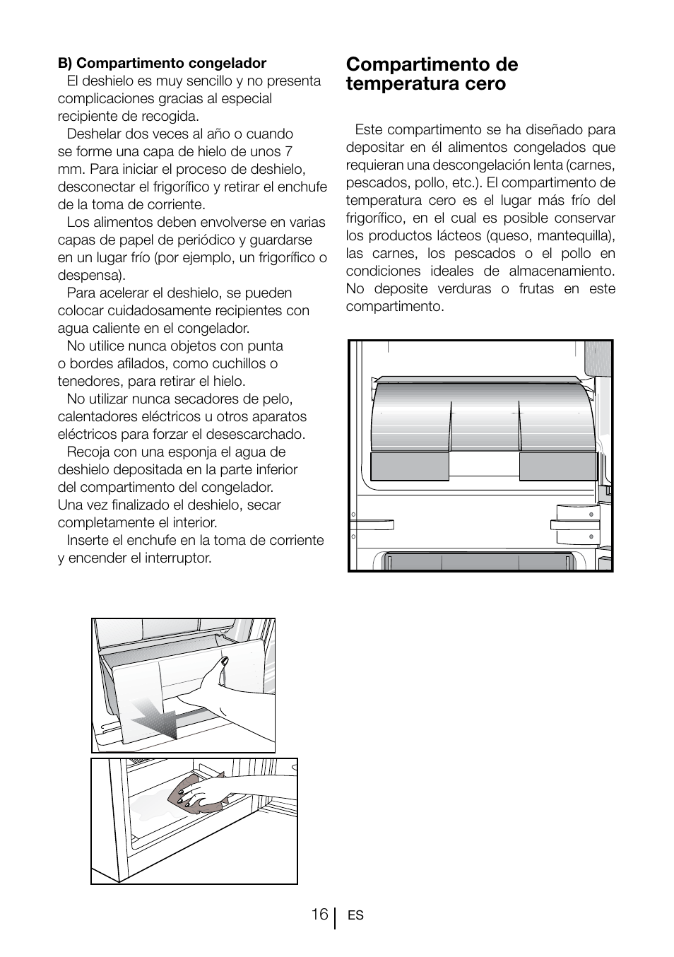Compartimento de temperatura cero | Teka CI 342 User Manual | Page 78 / 83