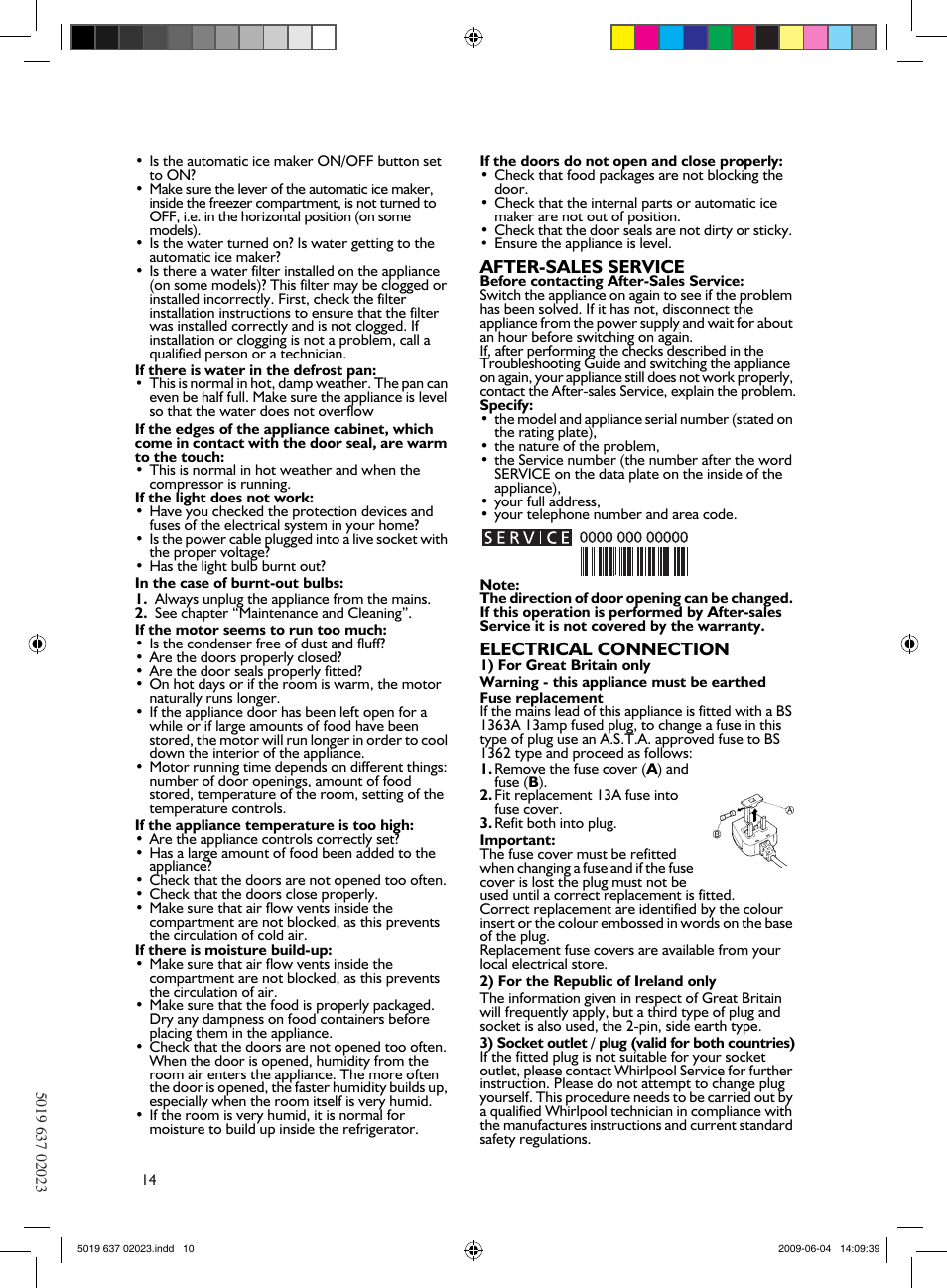 Mode d’emploi, Avant d’utiliser l’appareil, Conseils pour la protection de l’environnement | After-sales service, Electrical connection, Maîtrise de la température, Respect des règles d'hygiène alimentaire | Teka CB 385 User Manual | Page 14 / 28