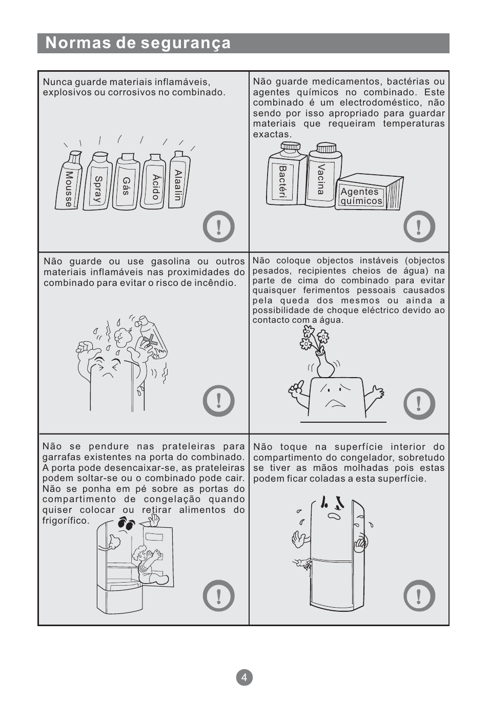 Normas de segurança | Teka NFT 370 User Manual | Page 115 / 153