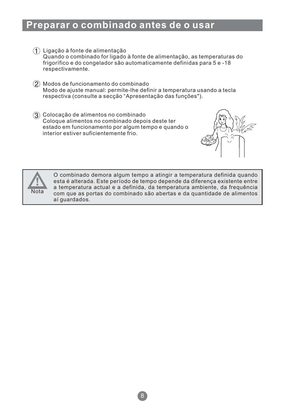 Preparar o combinado antes de o usar | Teka NFT 370 User Manual | Page 119 / 153