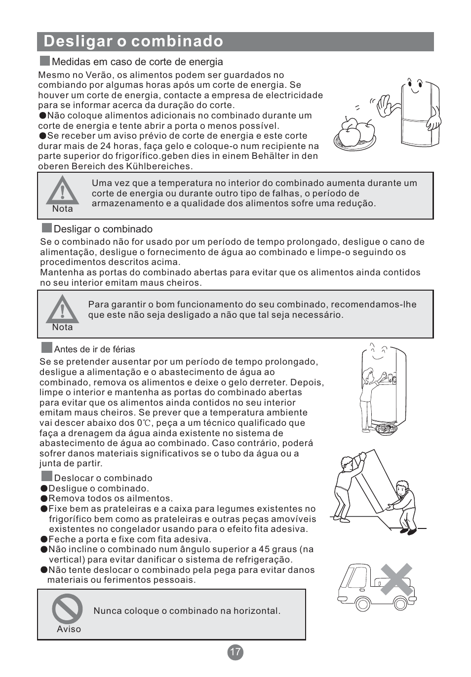 Desligar o combinado | Teka NFT 370 User Manual | Page 128 / 153