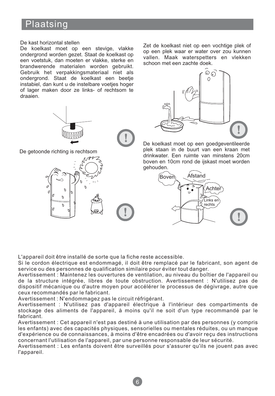 Plaatsing | Teka NFT 370 User Manual | Page 138 / 153