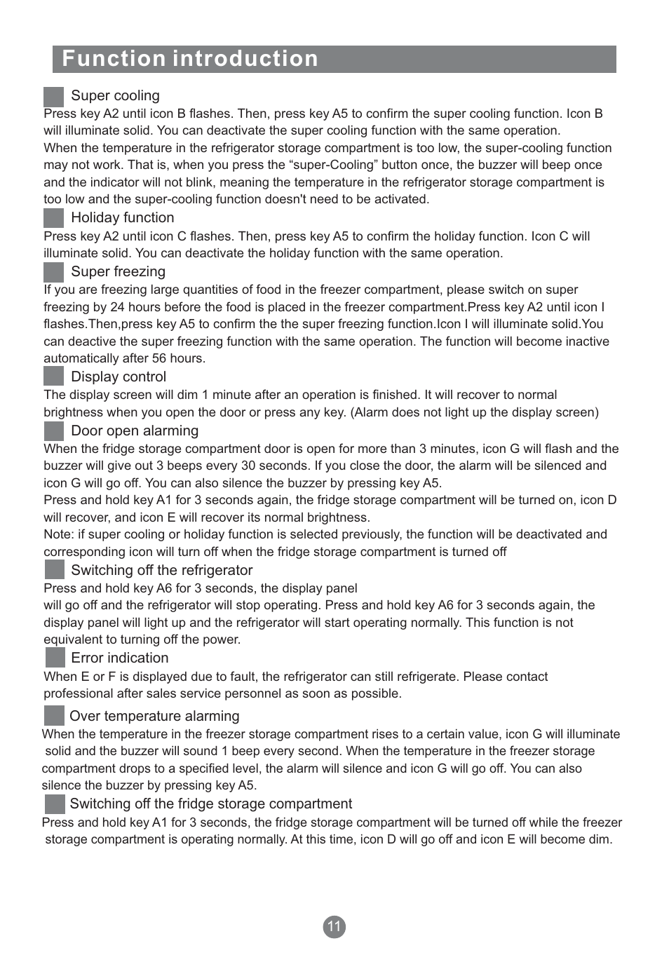 Function introduction | Teka NFT 370 User Manual | Page 14 / 153