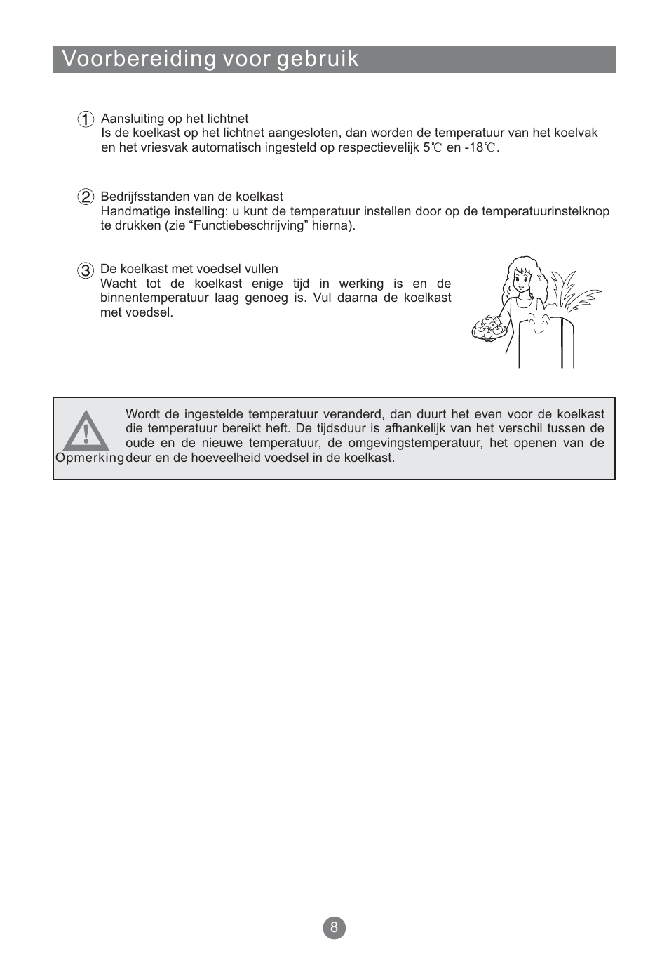 Voorbereiding voor gebruik | Teka NFT 370 User Manual | Page 140 / 153
