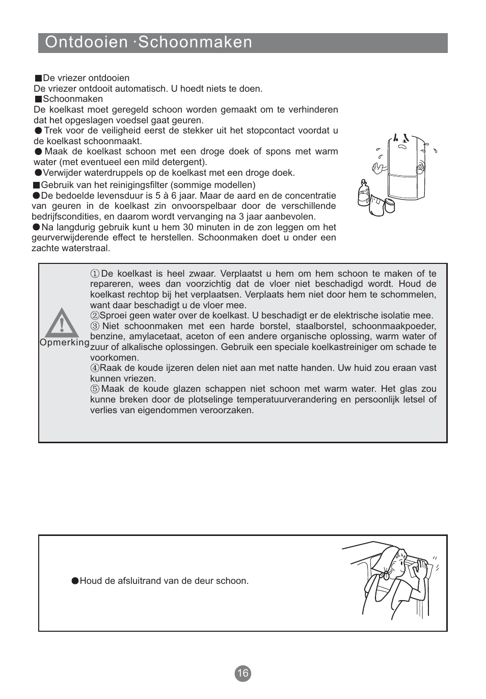 Ontdooien ·schoonmaken | Teka NFT 370 User Manual | Page 148 / 153