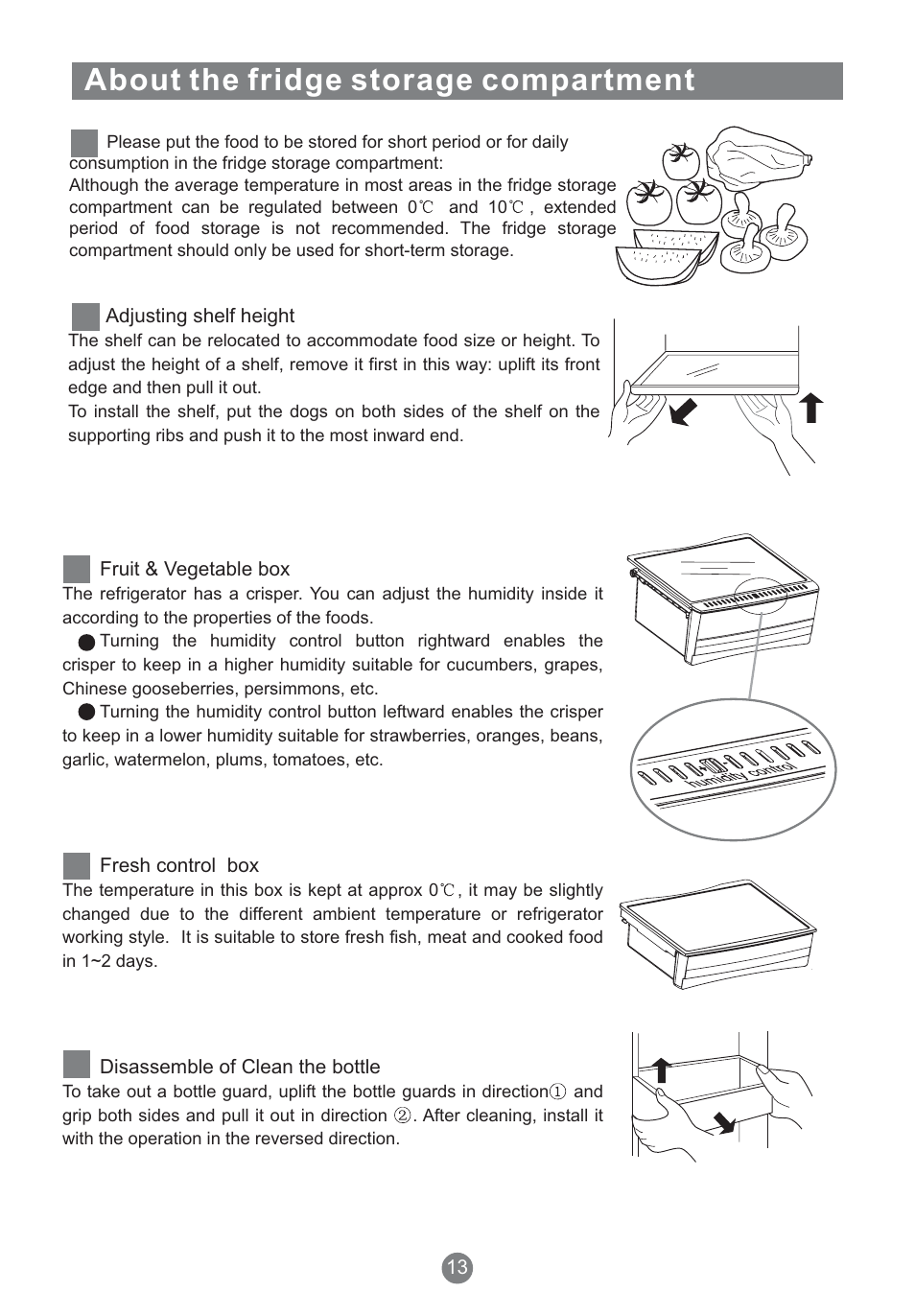 About the fridge storage compartment | Teka NFT 370 User Manual | Page 15 / 153