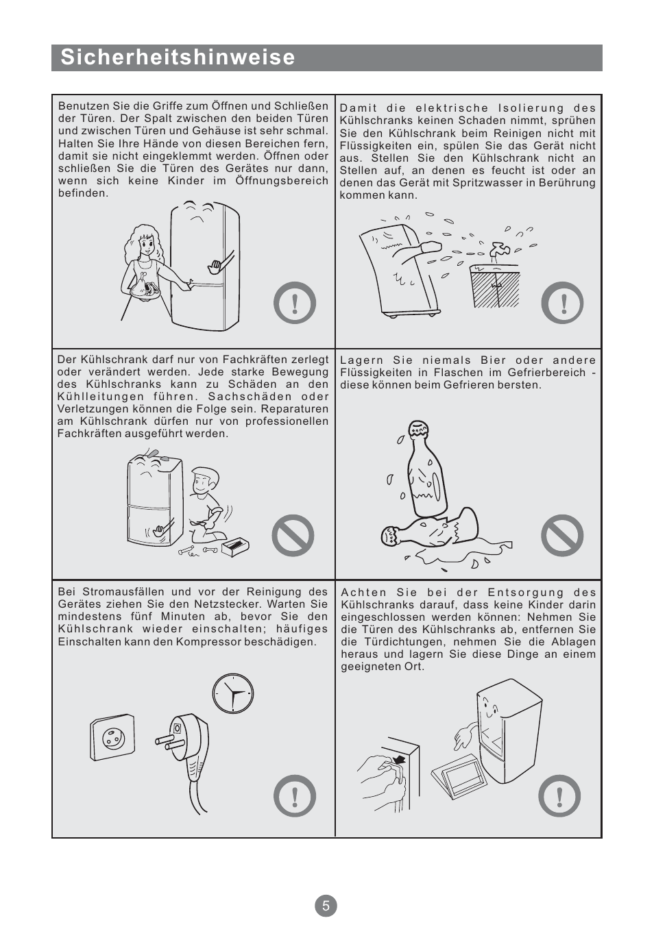 Sicherheitshinweise | Teka NFT 370 User Manual | Page 30 / 153