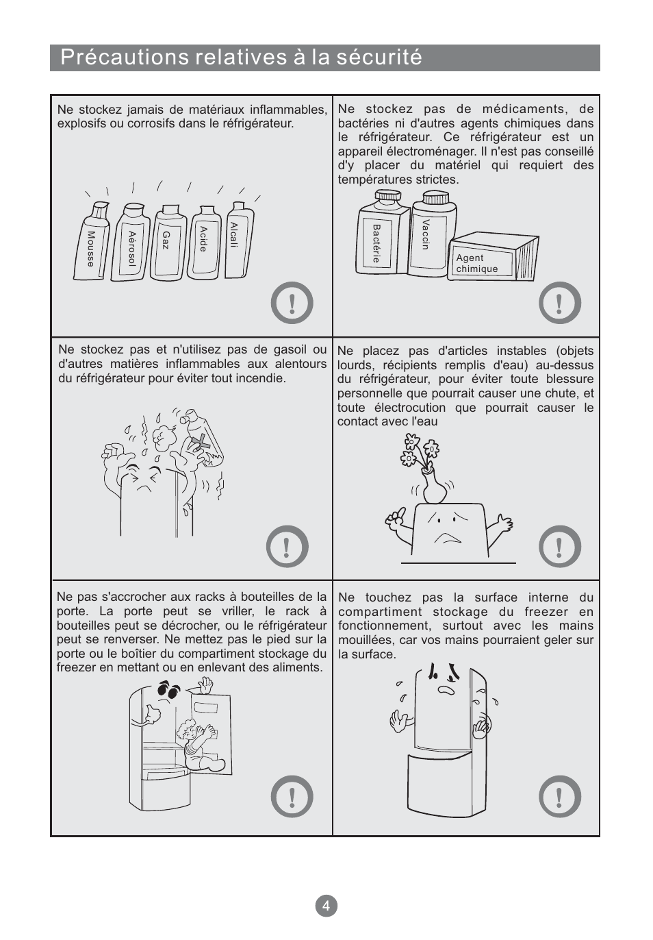 Précautions relatives à la sécurité | Teka NFT 370 User Manual | Page 52 / 153