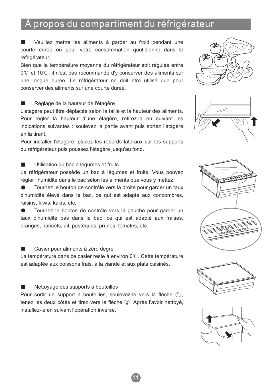 À propos du compartiment du réfrigérateur | Teka NFT 370 User Manual | Page 59 / 153
