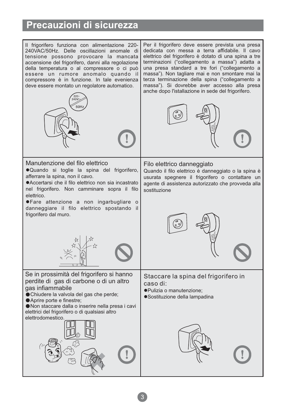 Precauzioni di sicurezza | Teka NFT 370 User Manual | Page 72 / 153