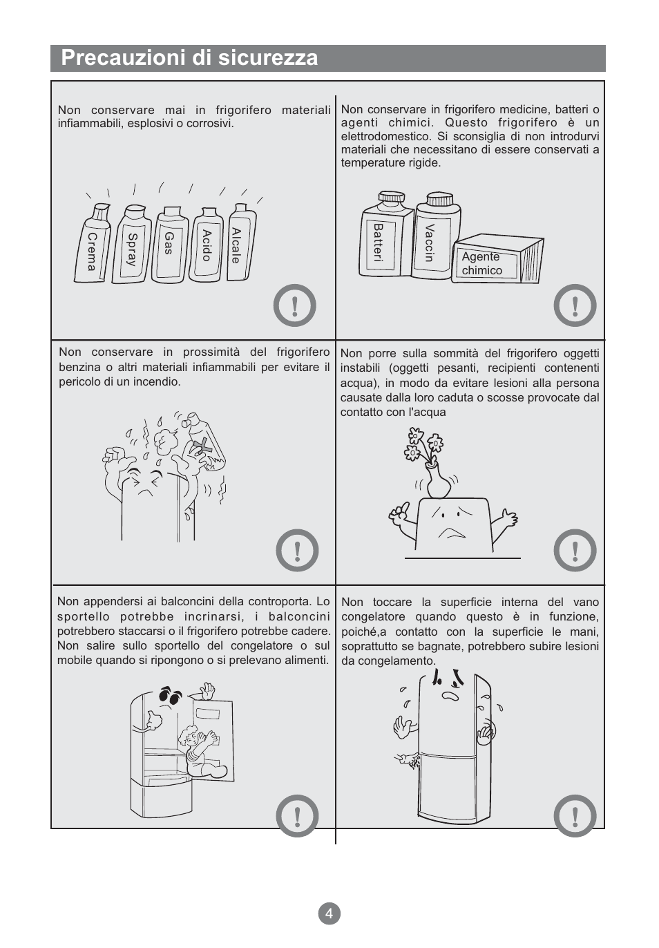 Precauzioni di sicurezza | Teka NFT 370 User Manual | Page 73 / 153