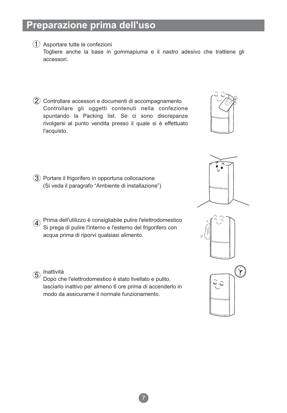 Preparazione prima dell'uso | Teka NFT 370 User Manual | Page 76 / 153