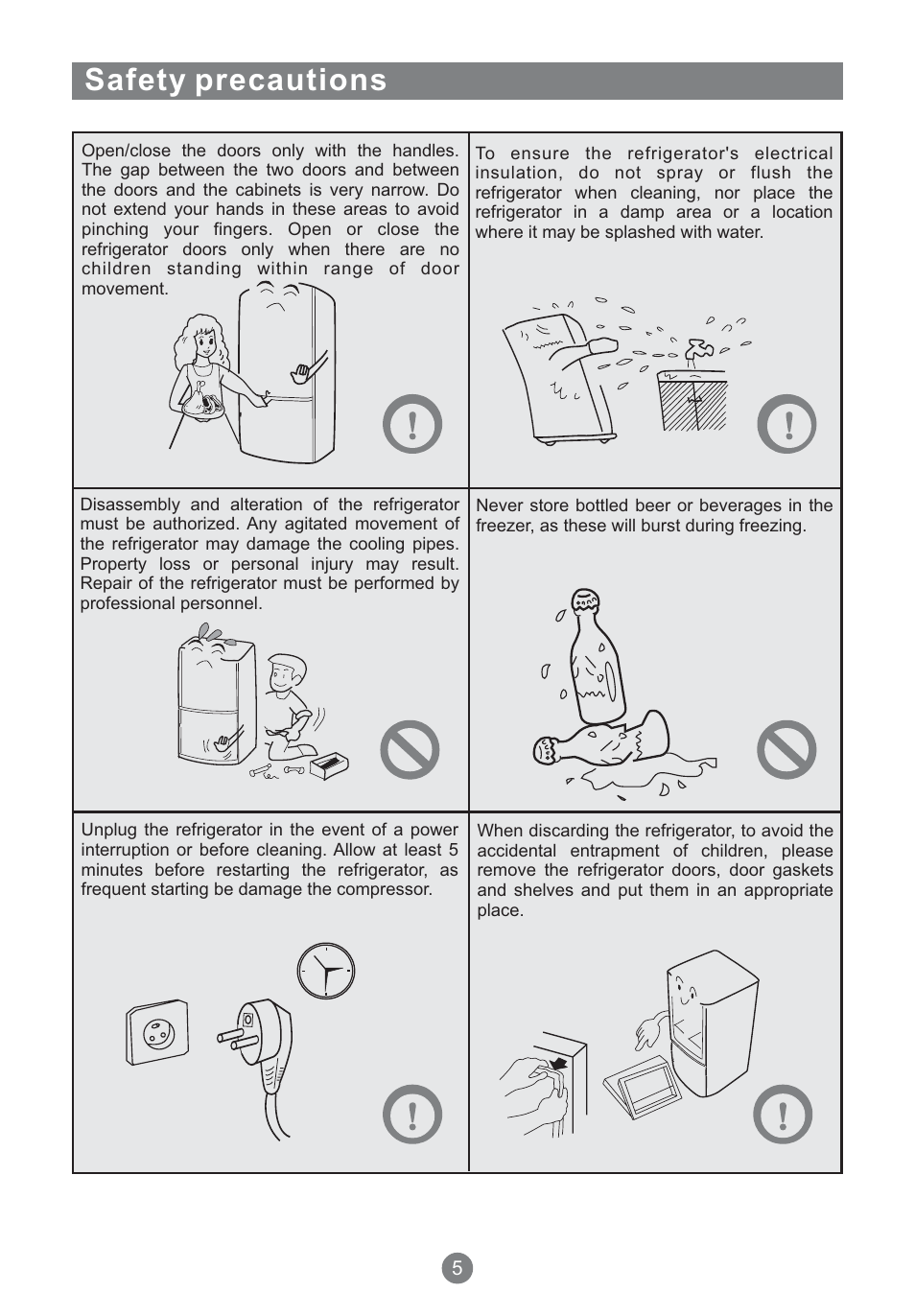 Safety precautions | Teka NFT 370 User Manual | Page 8 / 153