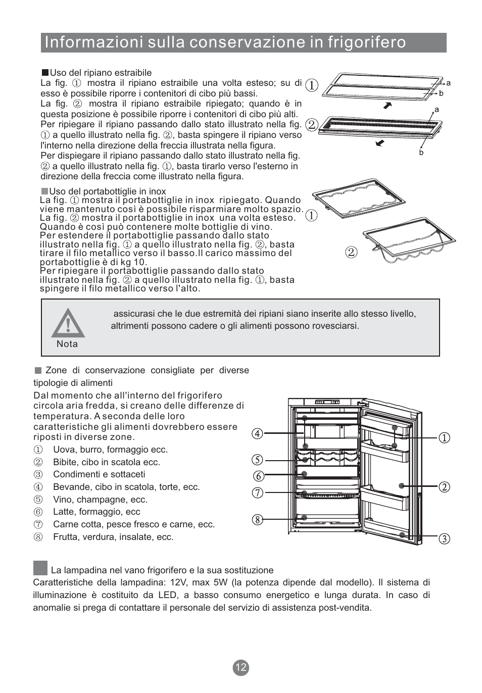 Informazioni sulla conservazione in frigorifero | Teka NFT 370 User Manual | Page 81 / 153