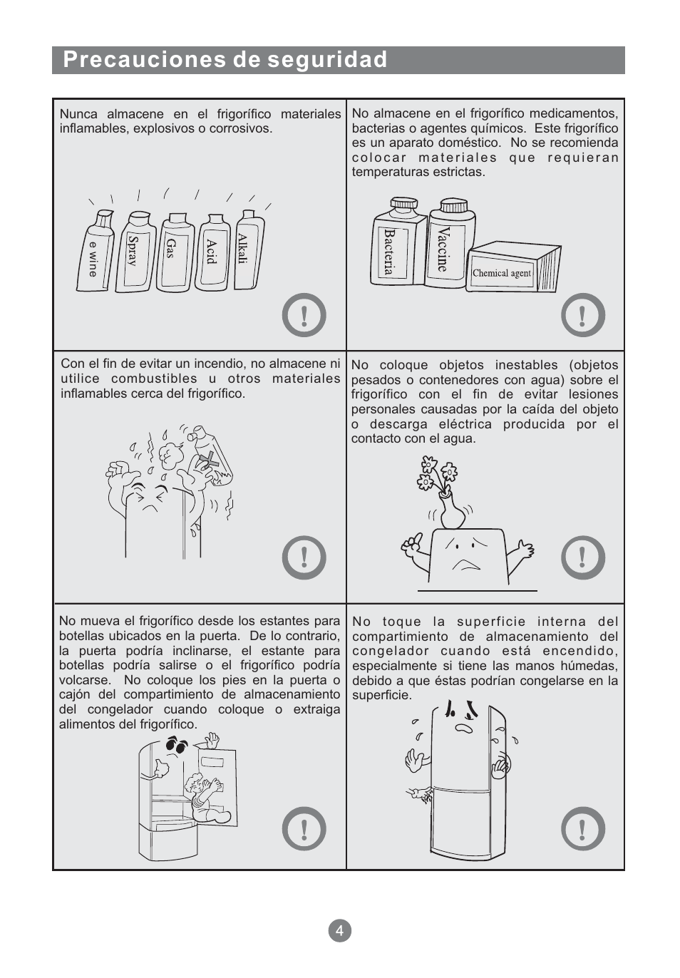 Precauciones de seguridad | Teka NFT 370 User Manual | Page 94 / 153