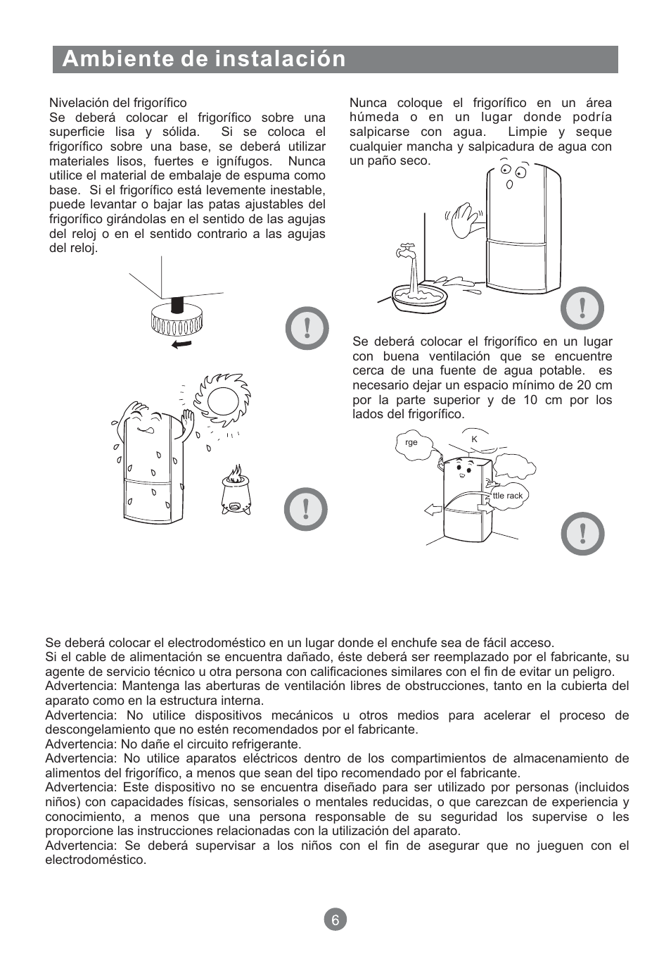 Ambiente de instalación | Teka NFT 370 User Manual | Page 96 / 153