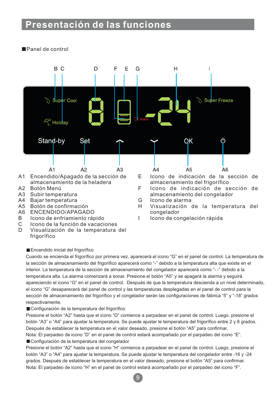 Presentación de las funciones | Teka NFT 370 User Manual | Page 99 / 153