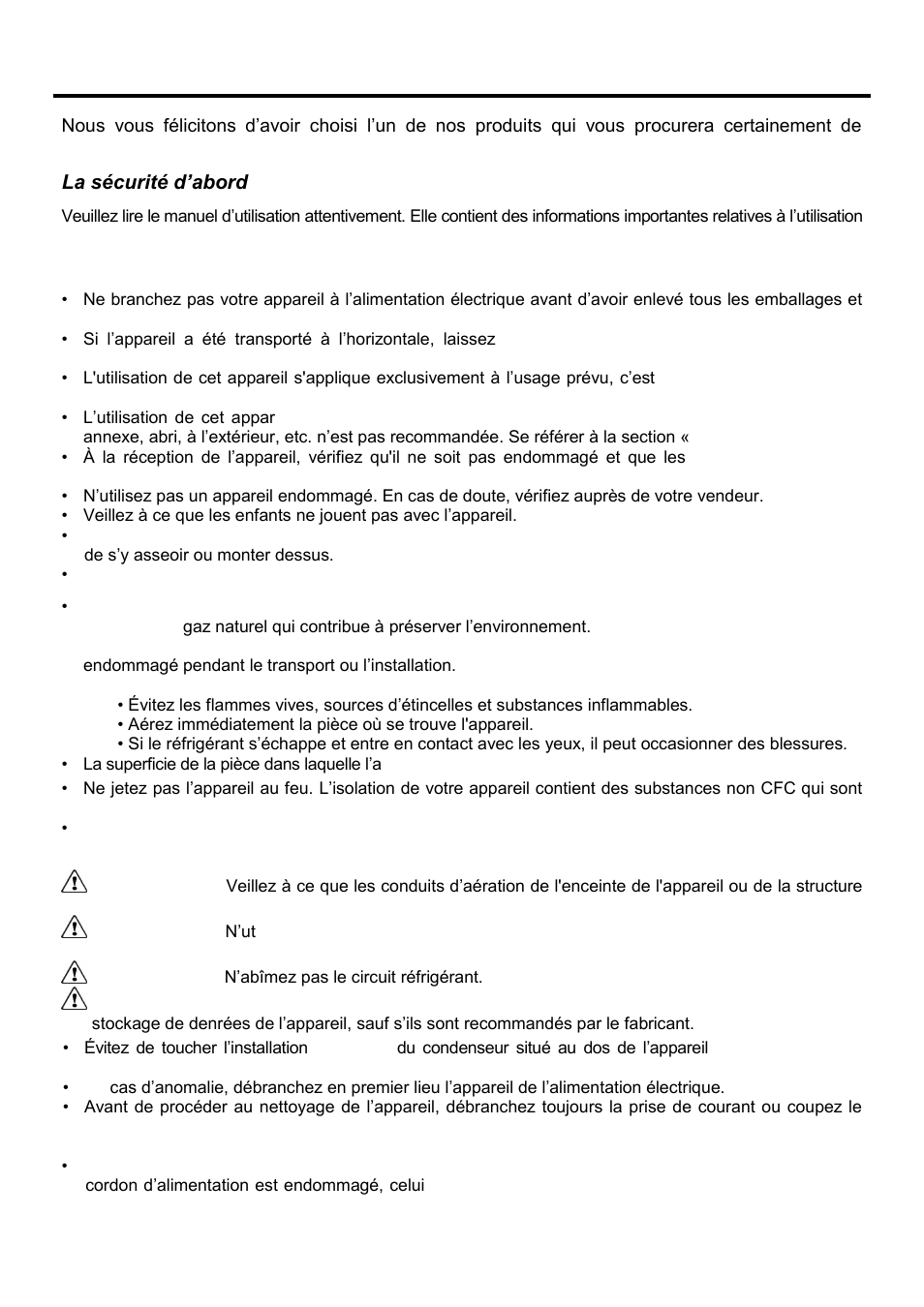 Fr fr, La sécurité d’abord | Teka NFE2 320 User Manual | Page 21 / 100