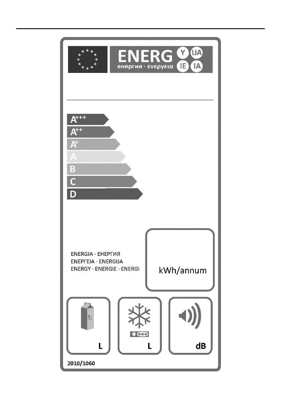 Signification de la fiche énergétique | Teka NFE2 320 User Manual | Page 33 / 100